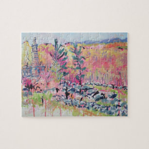 Little Roundtop Gettysburg Pennsylvania Redbuds Jigsaw Puzzle
