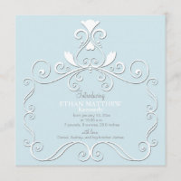 Little Royalty Blue Birth Announcement