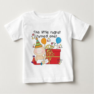 Little Rugrat is One Birthday Tshirts and Gifts
