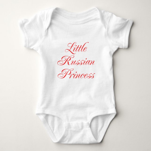 Little Russian Princess Baby Bodysuit (Front)