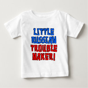 Little Russian Trouble Maker Baby T-Shirt