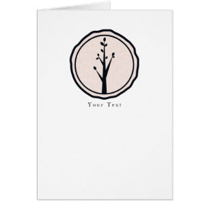 Little Rustic Tree Nature Wedding Custom Thank You