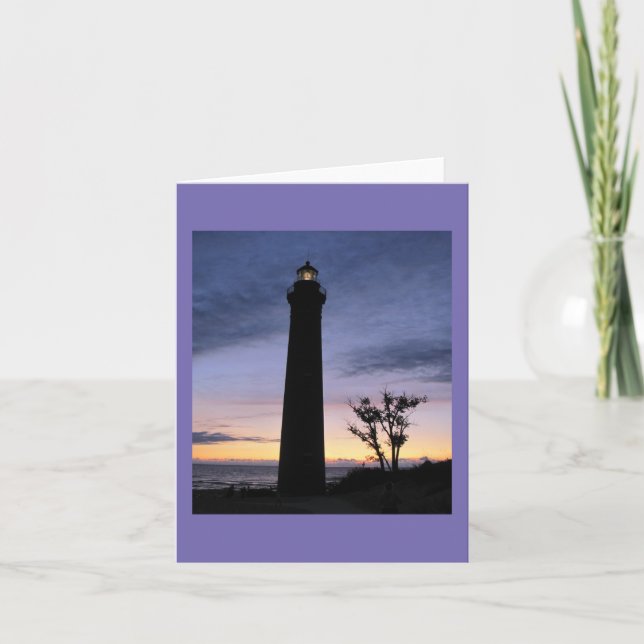 Little Sable Point Lighthouse Blank Folded Card (Front)