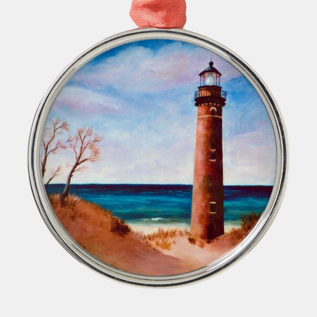 Little Sable Point Lighthouse Ornament (Front)
