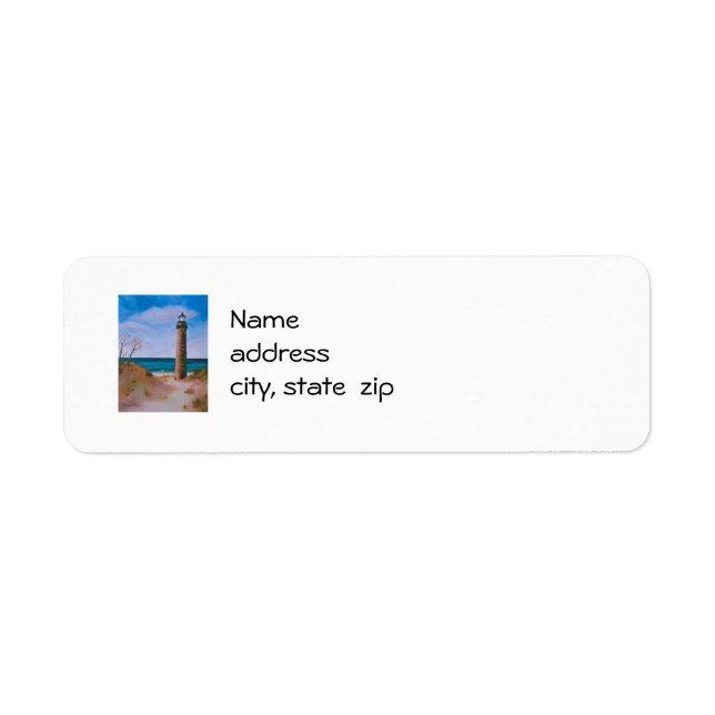 Little Sable Point Lighthouse Return Address Label (Front)