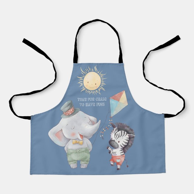 Little Safari Animal Fun Apron (Front)