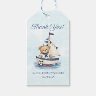 Little Sailor Baby Shower Favour Tag