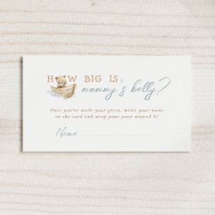 Little Sailor Bear How Big Is Mummy's Belly Card