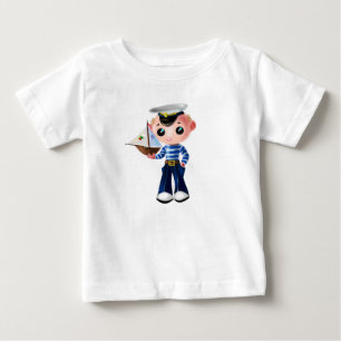 Little Sailor Boy Baby T-Shirt - Customisable