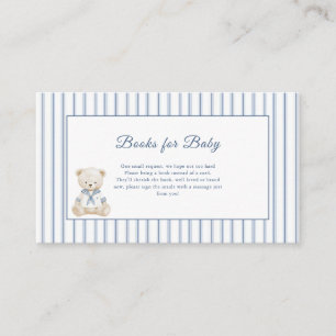 Little Sailor Coastal Baby Shower Enclosure Card