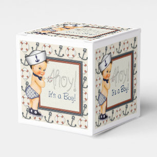 Little Sailor Nautical Baby Boy Shower Favour Box