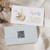 Little Sailor Teddy Bear Baby Registry QR Code