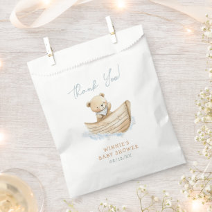 Little Sailor Teddy Bear Baby Shower Thank You Favour Bag