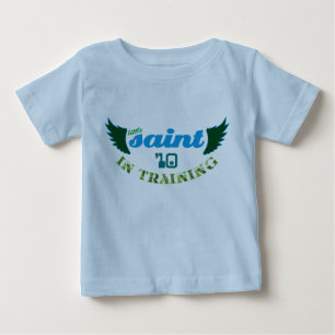 Little Saint in Training '10 Christian baby tee