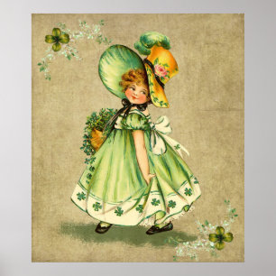 Little Saint Patty's Day Girl- Print