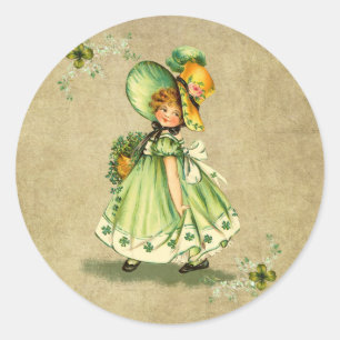 Little Saint Patty's Day Girl-  Sticker