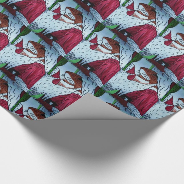 LITTLE SANTA MOUSE wrapping paper (Corner)