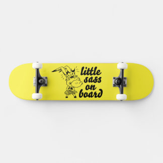 little sass on board skateboard