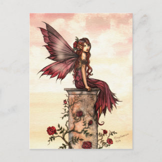 Little Scarlet Rose Fairy Postcard