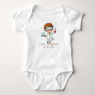 Little Scientist at Work” Cute Kids Science  Baby Bodysuit
