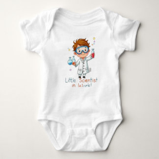 Little Scientist at Work” Cute Kids Science Baby Bodysuit