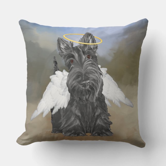 Little Scottie Angel Cushion (Front)