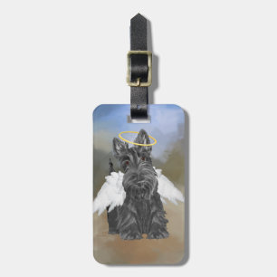 Little Scottie Angel Luggage Tag