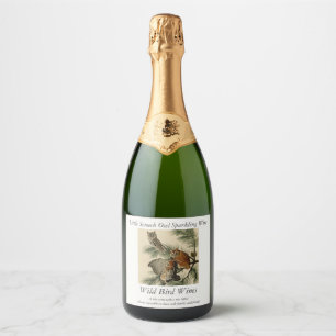 Little Screech Owl from Audubon's Birds of America Sparkling Wine Label