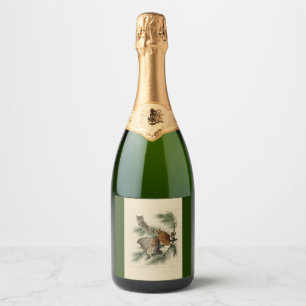 Little Screech Owl from Audubon's Birds of America Sparkling Wine Label