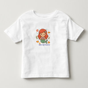 Little Sea Dreamer Mermaid – Cute Toddler Girl T-S T-Shirt