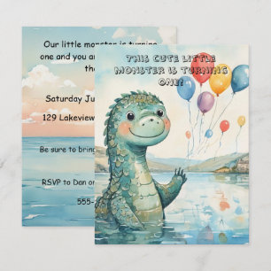 Little Sea Monster Party DIGITAL INVITATION