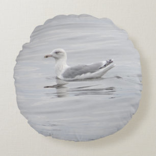 Little seagull round cushion