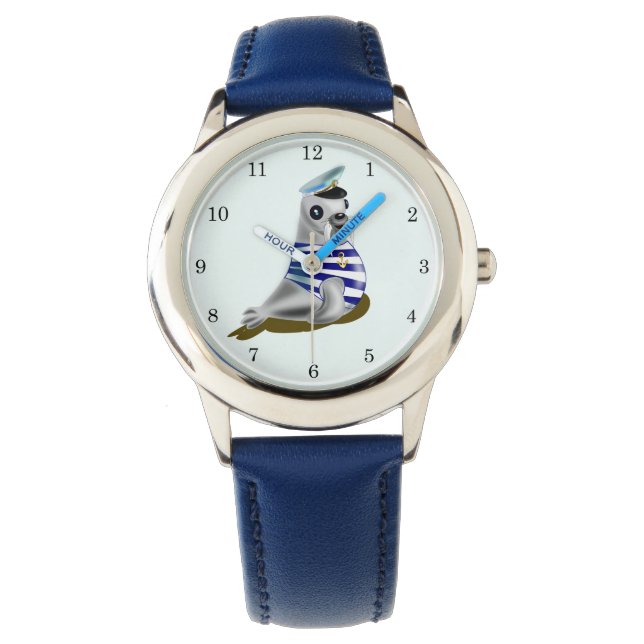 Little Seal Sailor Funny Watch (Front)
