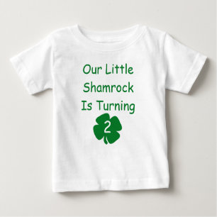 Little Shamrock 1st Birthday Baby T-Shirt