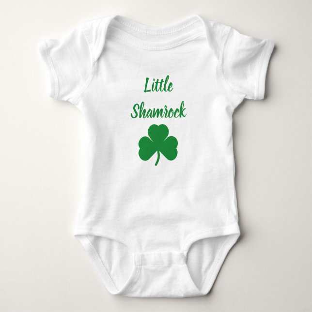 Little Shamrock Baby Bodysuit (Front)