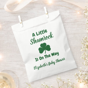 Little Shamrock St Patrick's Day Baby Shower Favour Bag
