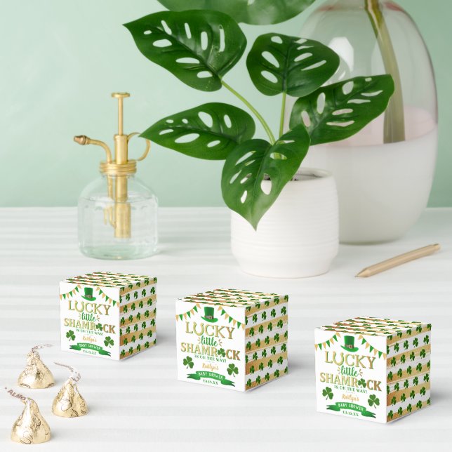 Little Shamrock St. Patrick's Day Baby Shower Favour Box (Multiple)