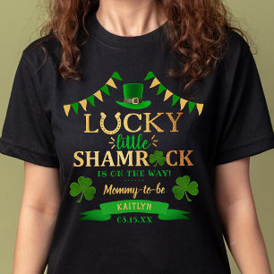 Little Shamrock St. Patrick's Day Baby Shower T-Shirt