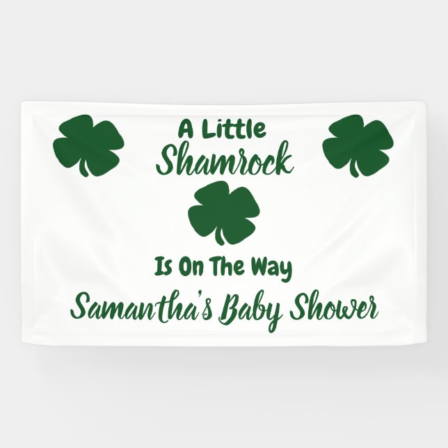 Little Shamrock St Patrick's Day Banner (Horizontal)