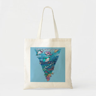 Little Shark Doodle Tote Bag
