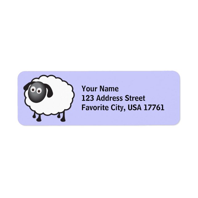 Little Sheep Address Labels (Front)