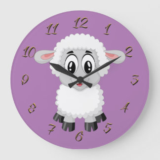 Little sheep large clock