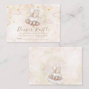 Little Sheep pinky clouds cute Lamb Dreamy stars Enclosure Card