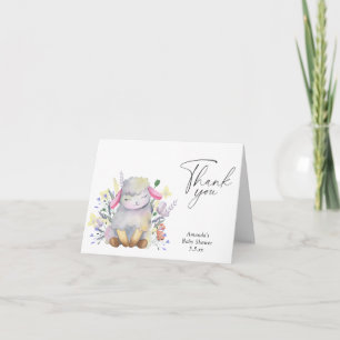 Little Sheep -  Thank You Card