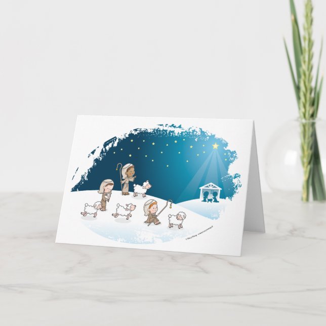 Little shepherds holiday card (Front)