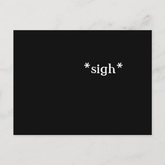 Little Sigh: postcards (black)
