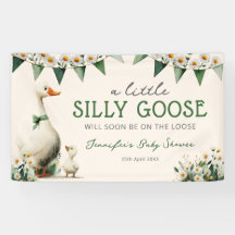 Little Silly Goose Baby Shower Banner