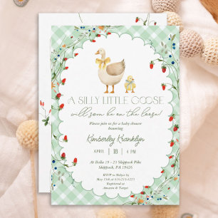 Little Silly Goose Gender Neutral Baby Shower Invitation