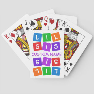 Little Sis custom playing cards