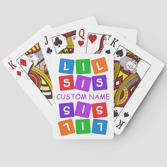 Little Sis custom playing cards (Back)